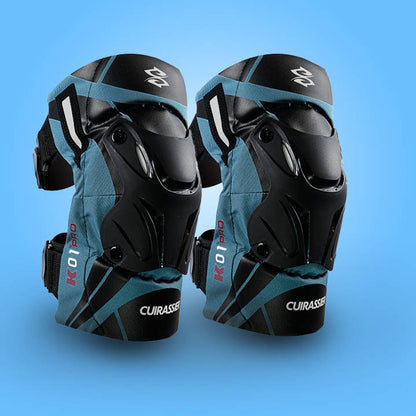 Protection Genou Moto cyan